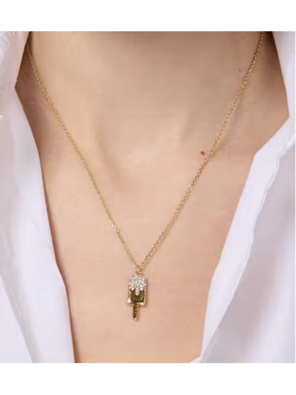 Kate Spade Fast Food Gold Popsicle Necklace!